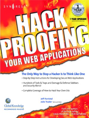 cover image of Hack Proofing Your Web Applications